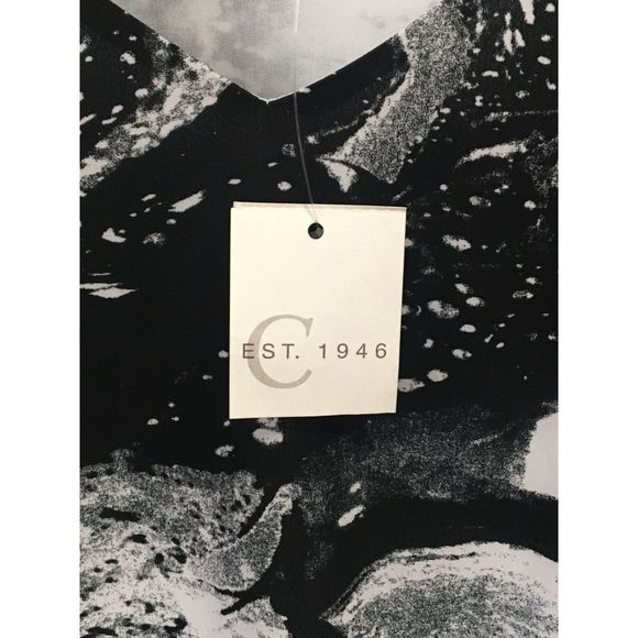 Cato NWT Junior/Misses XL Layered Black and White Tank Top - Picture 3 of 7